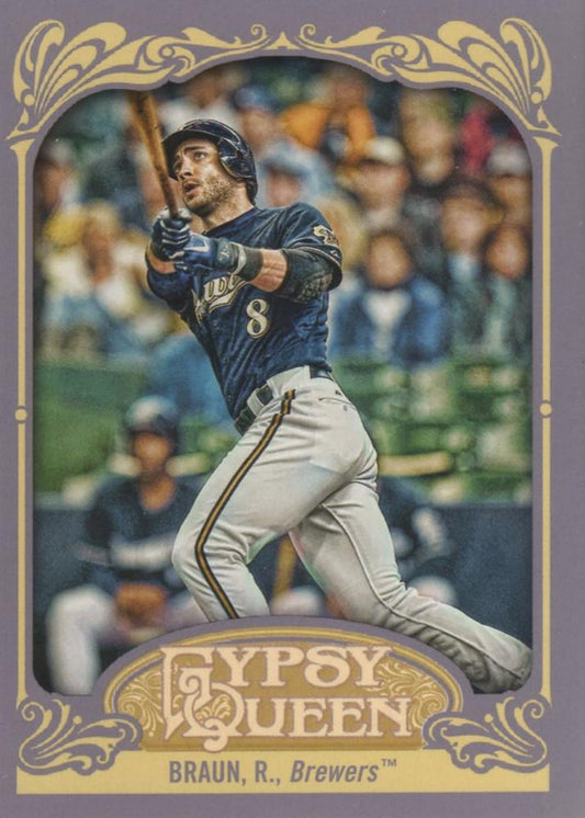 2012 Topps Gypsy Queen Ryan Braun  # 80a Milwaukee Brewers