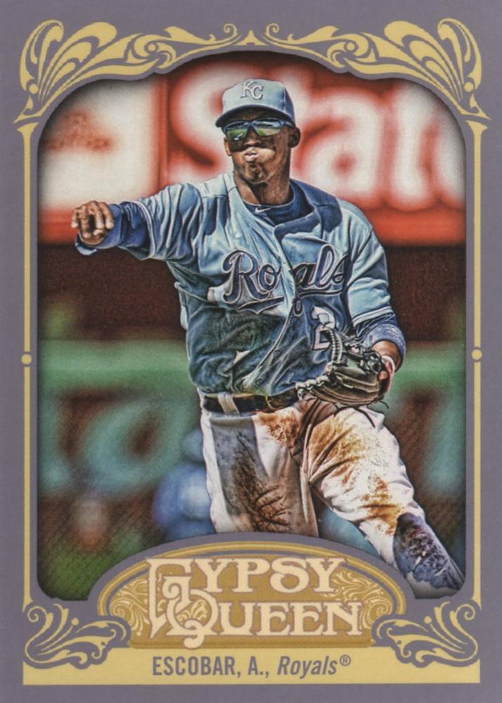 2012 Topps Gypsy Queen Alcides Escobar  # 81 Kansas City Royals