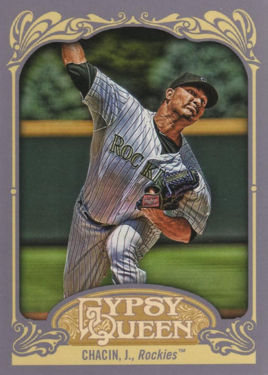 2012 Topps Gypsy Queen Jhoulys Chacin  # 86 Colorado Rockies