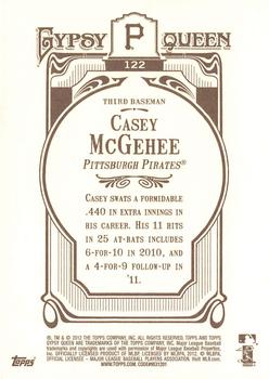 2012 Topps Gypsy Queen Casey McGehee  # 122 Pittsburgh Pirates