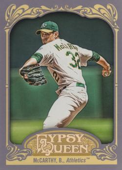 2012 Topps Gypsy Queen Brandon McCarthy  # 132 Oakland Athletics
