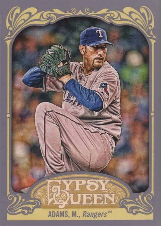 2012 Topps Gypsy Queen Mike Adams  # 133 Texas Rangers