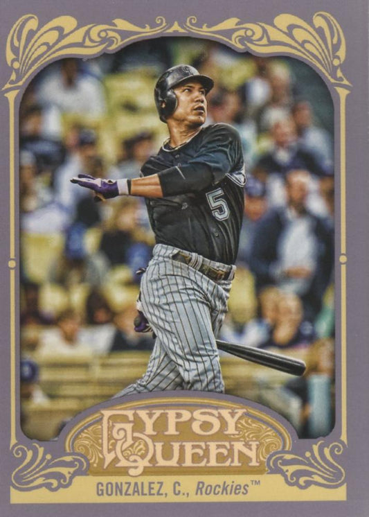 2012 Topps Gypsy Queen Carlos Gonzalez  # 142a Colorado Rockies