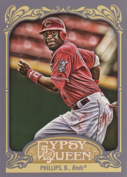 2012 Topps Gypsy Queen Brandon Phillips  # 163 Cincinnati Reds