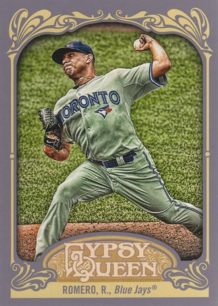 2012 Topps Gypsy Queen Ricky Romero  # 168 Toronto Blue Jays