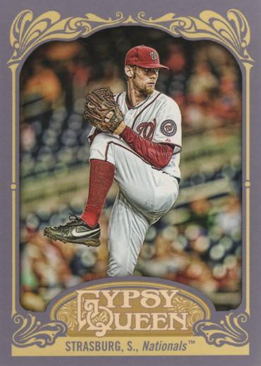 2012 Topps Gypsy Queen Stephen Strasburg  # 184a Washington Nationals
