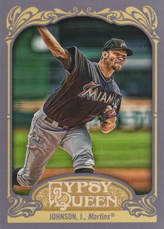 2012 Topps Gypsy Queen Josh Johnson  # 186 Miami Marlins