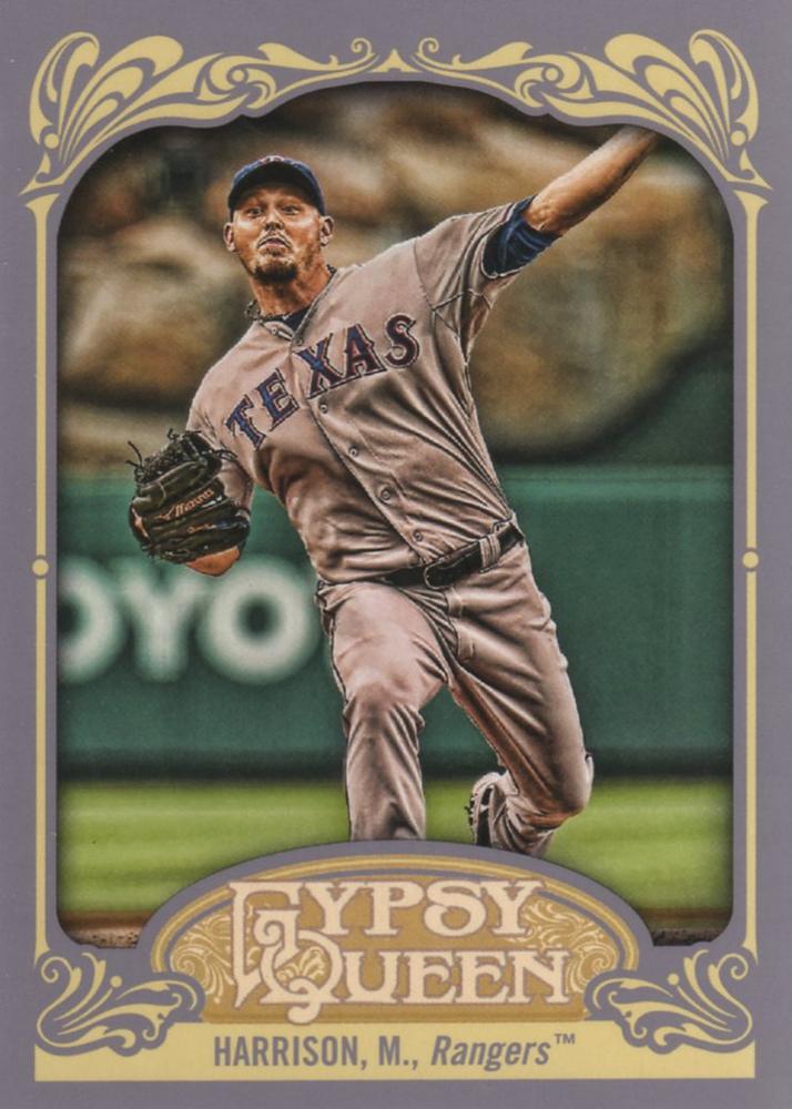 2012 Topps Gypsy Queen Matt Harrison  # 203 Texas Rangers