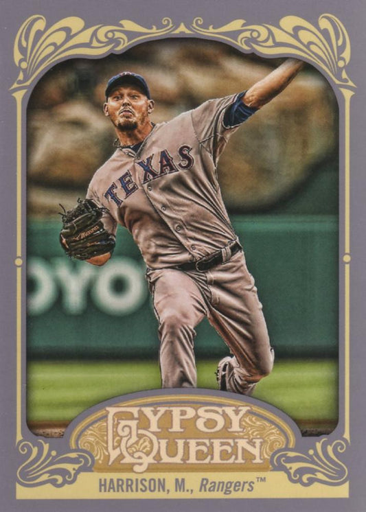 2012 Topps Gypsy Queen Matt Harrison  # 203 Texas Rangers