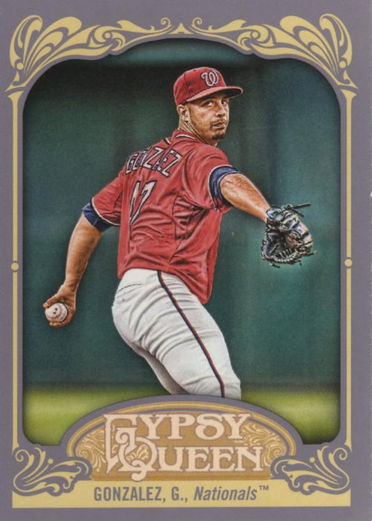 2012 Topps Gypsy Queen Gio Gonzalez  # 289 Washington Nationals