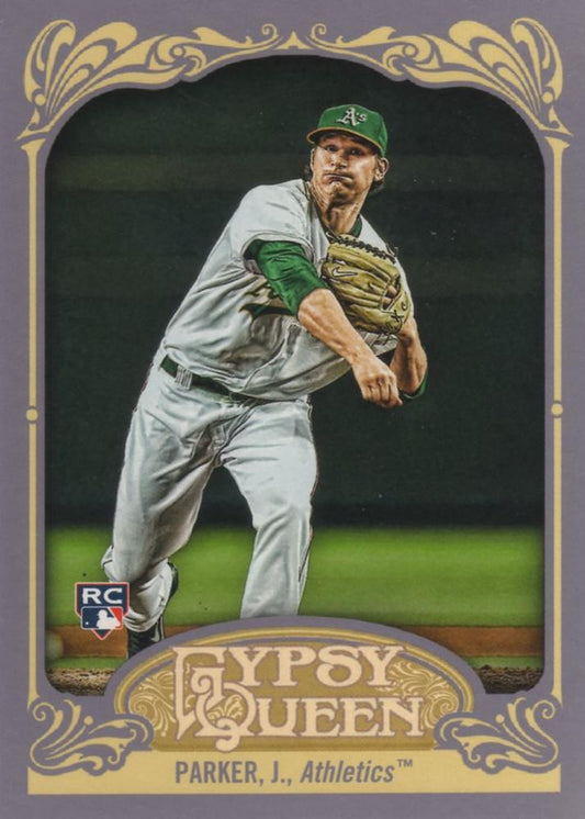 2012 Topps Gypsy Queen Jarrod Parker  # 291 Oakland Athletics