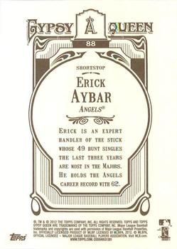 2012 Topps Gypsy Queen Erick Aybar  # 88 Los Angeles Angels