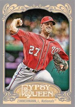 2012 Topps Gypsy Queen Jordan Zimmermann  # 8 Washington Nationals