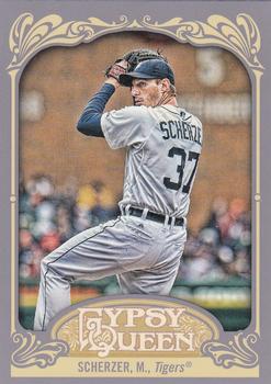 2012 Topps Gypsy Queen Max Scherzer  # 9 Detroit Tigers