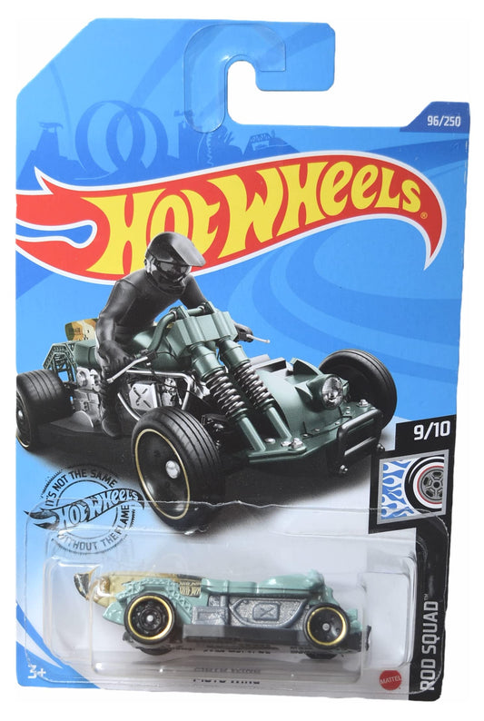 2020 Hot Wheels Moto Wing, Rod Squad 9/10 Green 96/250