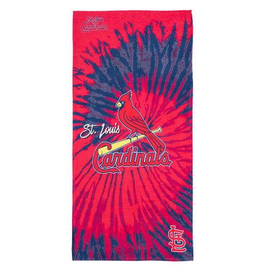 St Louis Cardinals Psychedelic Beach Towel 30 inch x 60 inch