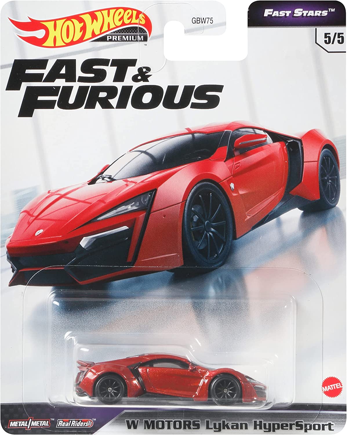 Hot Wheels Premium Fast & Furious Fast Stars W Motors Lykan HyperSports