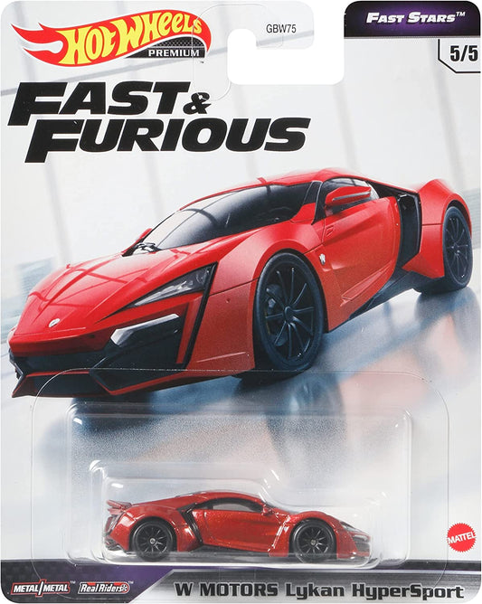 Hot Wheels Premium Fast & Furious Fast Stars W Motors Lykan HyperSports