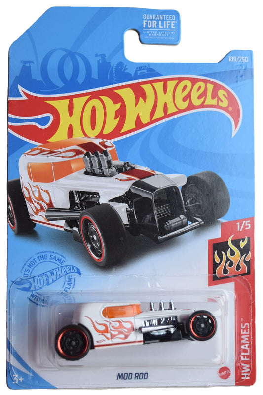 Hot Wheels Mod Rod, HW Flames 1/5 White 189/250