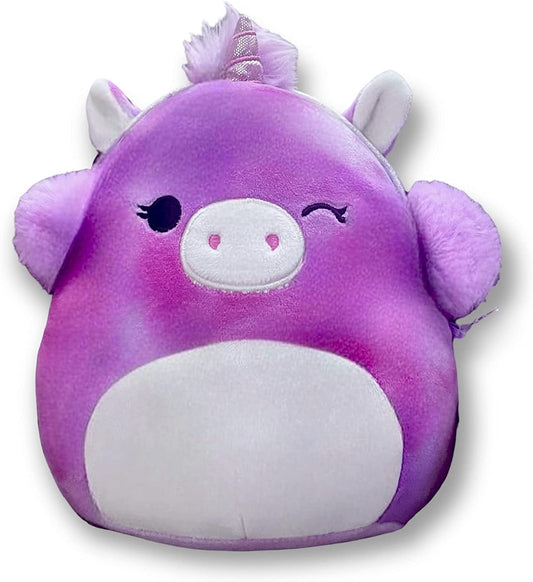 Squishmallows Rare Lola the Unicorn with Earmuffs 7" Stuffed Plush - walk-of-famesports