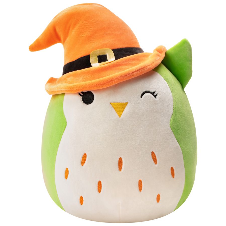 Squishmallows 12" Alder Owl with Hat Squish - walk-of-famesports