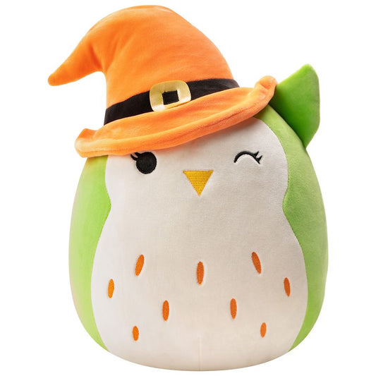 Squishmallows 12" Alder Owl with Hat Squish - walk-of-famesports