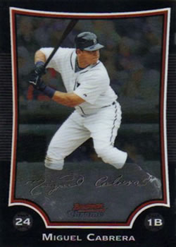 2009 Bowman Chrome Miguel Cabrera #18 Detroit Tigers