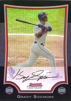 2009 Bowman Chrome Grady Sizemore #34 Cleveland Indians