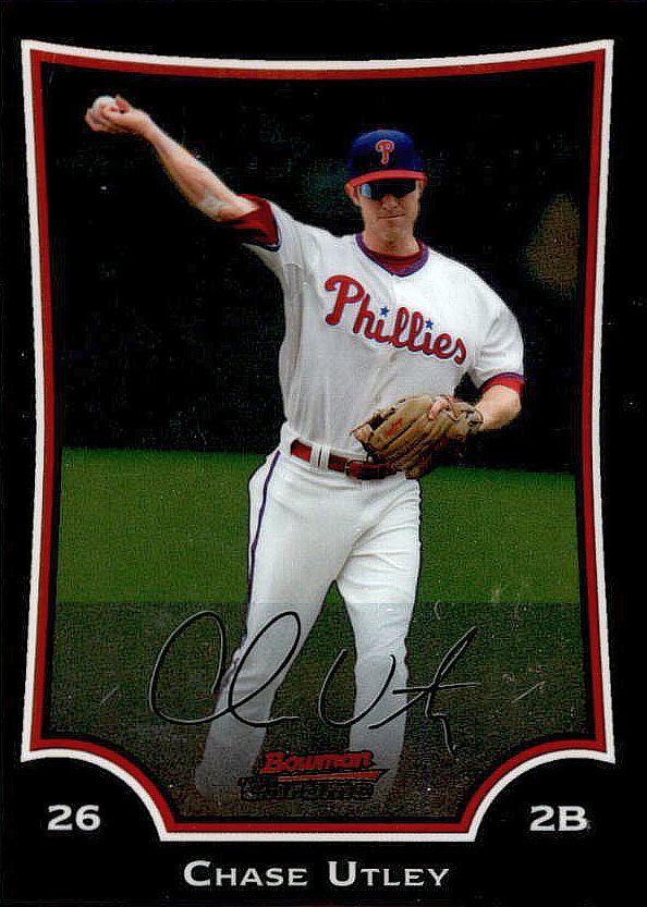 2009 Bowman Chrome Chase Utley #4 Philadelphia Phillies