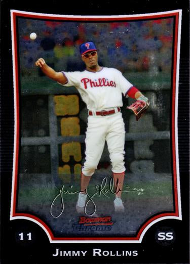 2009 Bowman Chrome Jimmy Rollins #6 Philadelphia Phillies
