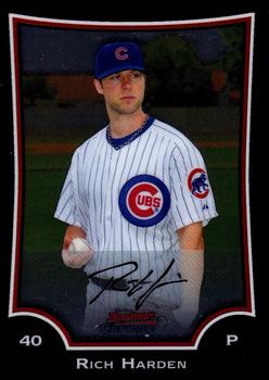 2009 Bowman Chrome Rich Harden #31 Chicago Cubs