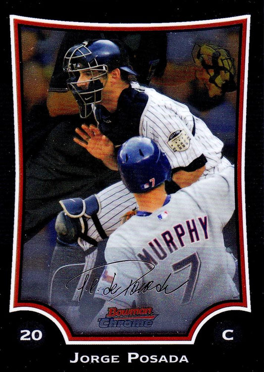 2009 Bowman Chrome Jorge Posada #35 New York Yankees