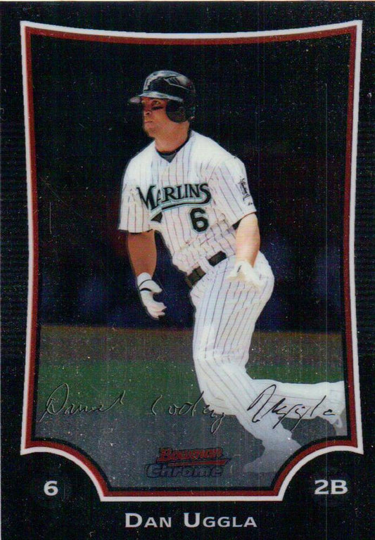 2009 Bowman Chrome Dan Uggla #189 Florida Marlins