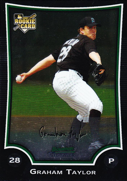 2009 Bowman Chrome Graham TaylorÂ  RC #197 Florida Marlins