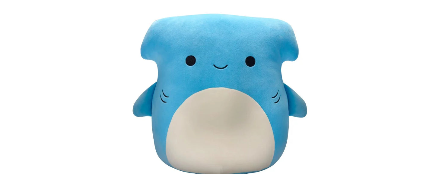 Squishmallows Hakim the Blue Tie-Dye Hammerhead Shark 14" Stuffed Plush