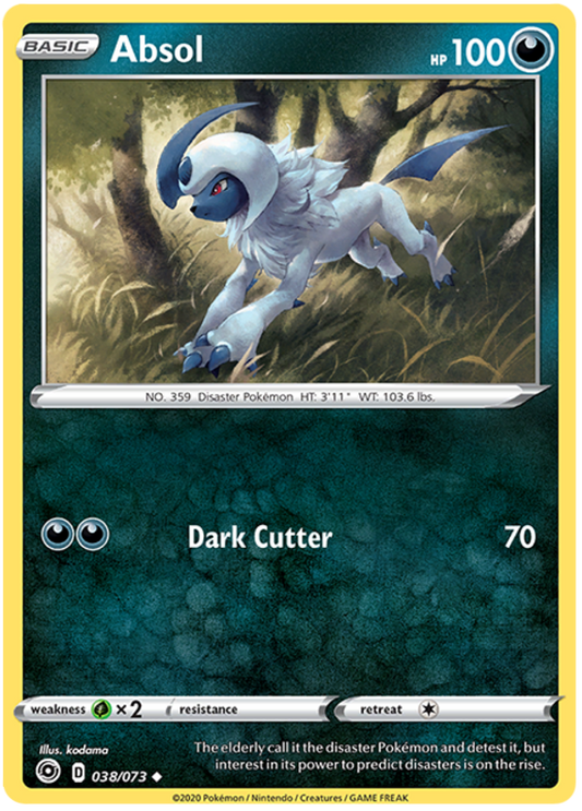 Sword and Shield Champion's Path 38  Absol