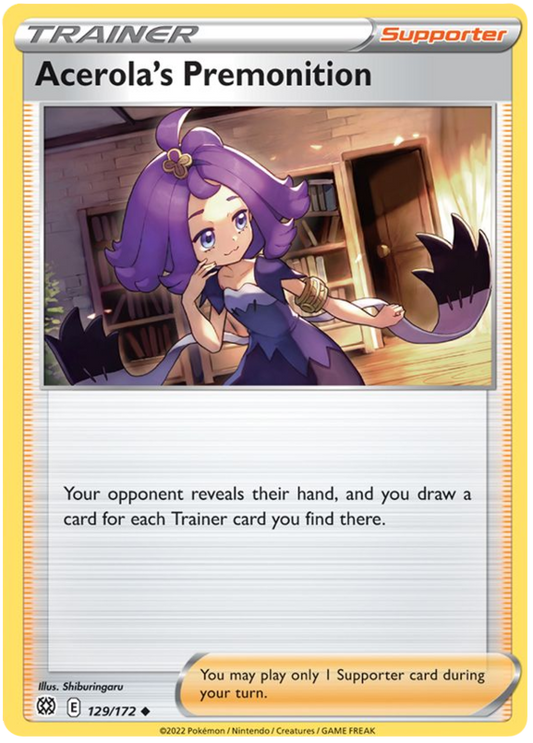 Sword and Shield Brilliant Stars 129  Acerola's Premonition