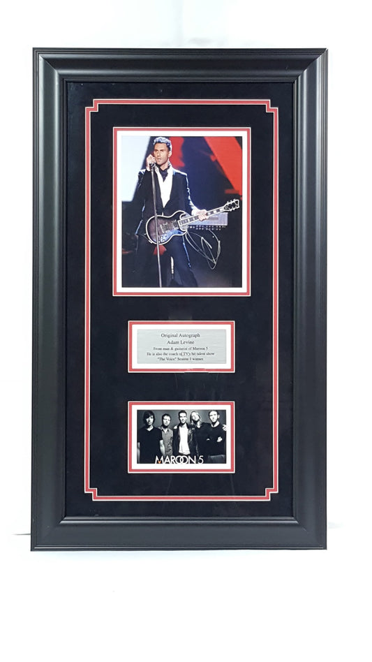 Adam Levine Autographed 8x10 Framed