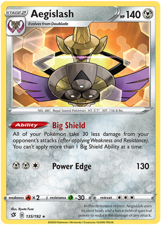Sword and Shield Rebel Clash 135  Aegislash
