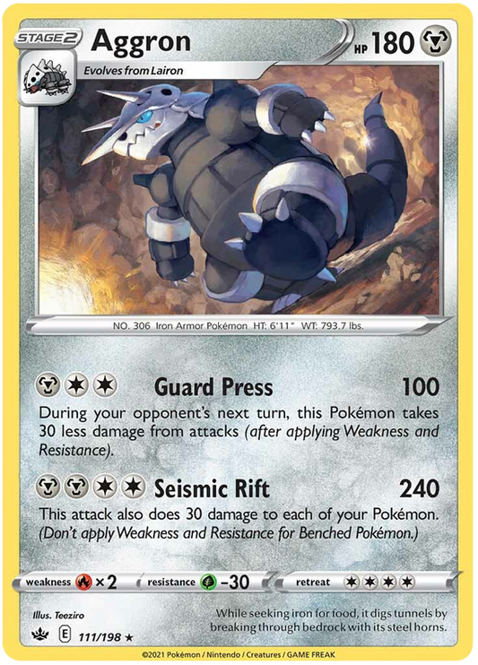 Sword and Shield Chilling Reign 111  Aggron