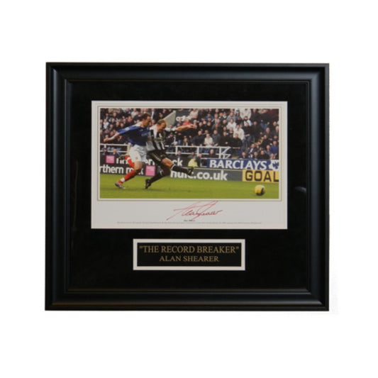 Alan Shearer Signed Autographed Team England Record-Breaker Signed Autographed 12x16 Framed