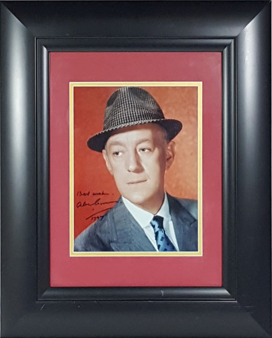 Alec Guiness Signed Autographed 8x10 Framed