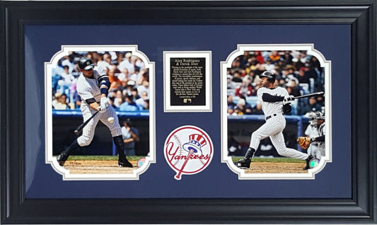 Alex Rodriguez and Derek Jeter Unsigned Limited Edition Framed Piece