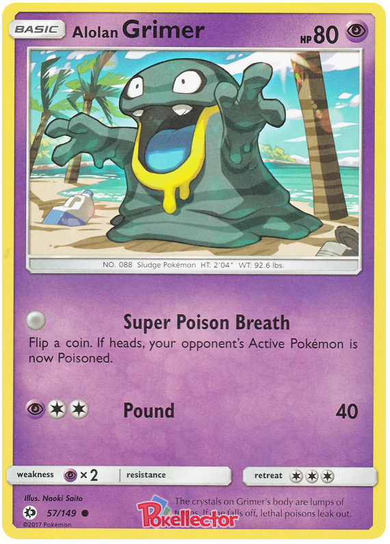 Sun and Moon Sun & Moon 057  Alolan Grimer