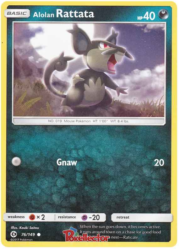 Sun and Moon Sun & Moon 076  Alolan Rattata