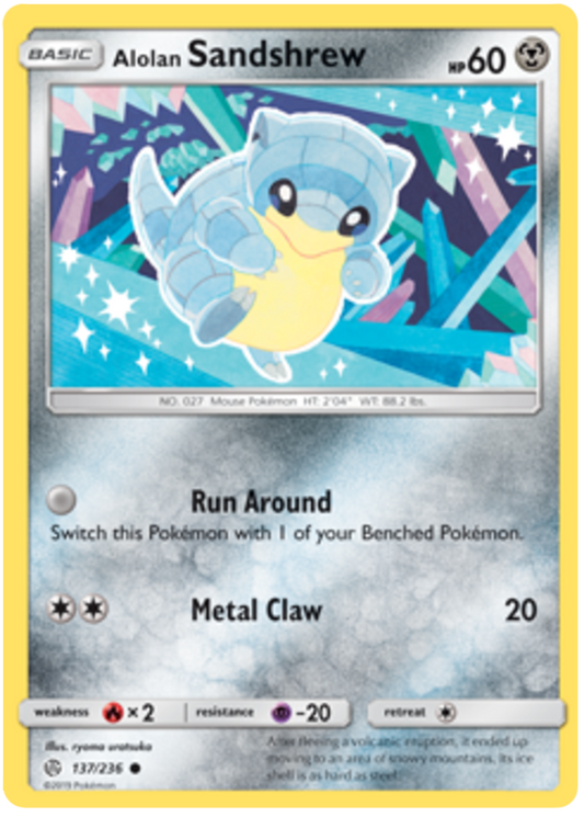Sun and Moon Cosmic Eclipse 137  Alolan Sandshrew