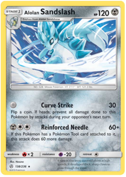 Sun and Moon Cosmic Eclipse 138  Alolan Sandslash