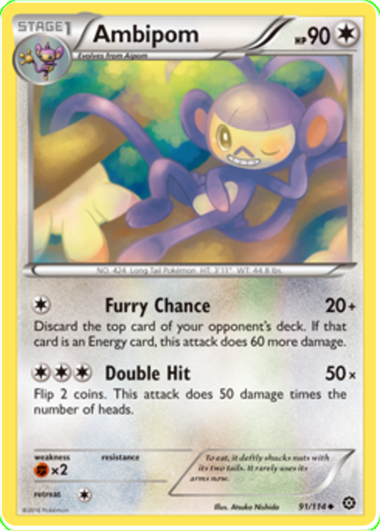 XY Steam Siege 091  Ambipom