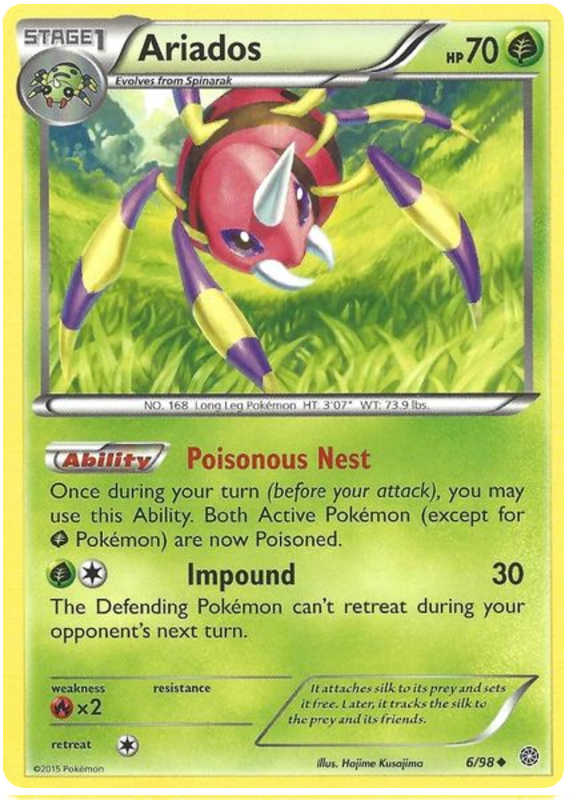 XY Ancient Origins 006  Ariados