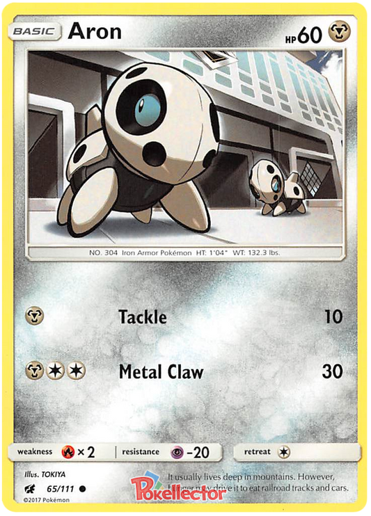 Sun and Moon Crimson Invasion 065  Aron